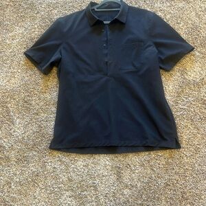 Lululemon Men’s WovenAir Popover Casual Shirt Graphite Gray L/XL